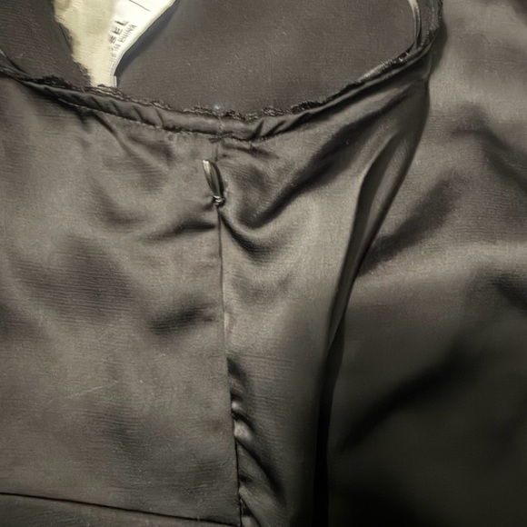 Tinsel Black Satin Top - Picture 4 of 4